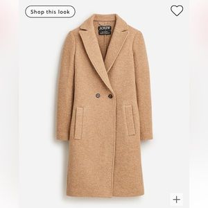 J. Crew Daphne topcoat in Italian boiled wool size 14 in camel